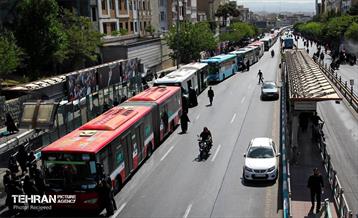 خدمات‌رسانی ناوگان اتوبوسرانی در مراسم تشییع آقای شهید ایران 9