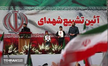 تشییع پیکر ۱۰۰ شهید مردمی و مدافع امنیت در تهران - 1 38