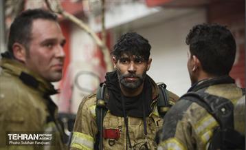 آتش سوزی در خیابان بهار تهران 63