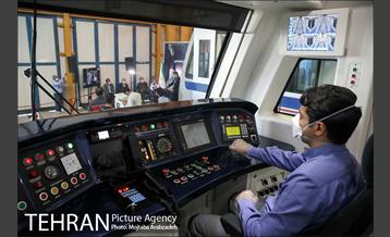 مراسم بهره برداری از 2 رام قطار جدید مترو 19