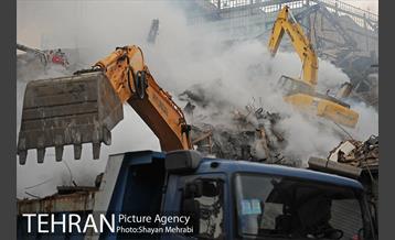 سومین روز عملیات امداد ونجات حادثه پلاسکو -5 15