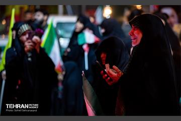 میعادگاه عزاداران رهبر شهید در خیابان کشور دوست