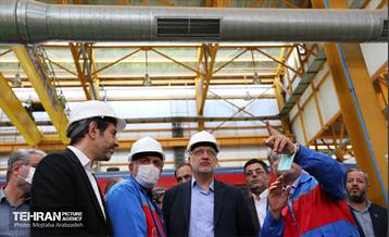 بازدید شهردار تهران از کارخانه واگن سازی 7