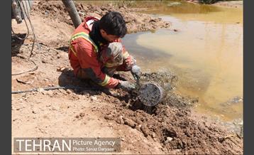 عملیات تخلیه کامل آب شهرک مسکونی پیام اهواز 22