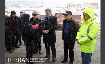 بازدید شهردار تهران از ستاد برف روبی شهرداری منطقه شش 15