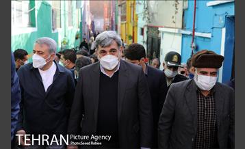 بازدید شهردار تهران از پروژه های مدیریت شهری منطقه 16