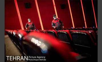 رعایت پروتکل های بهداشتی در پردیس سینمایی ملت 8