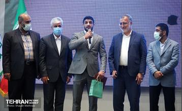 مراسم تجلیل از کشتی‌گیران تیم ملی 43