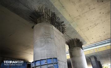 پروژه مقاوم‌سازی پل تقاطع بزرگراه همت و شیخ فضل الله نوری 19