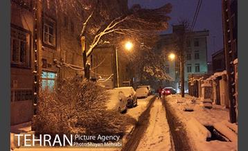 صبح برفی تهران 14