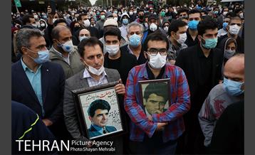 تشییع پیکر استاد محمدرضا شجریان در بهشت زهرا (س) 33