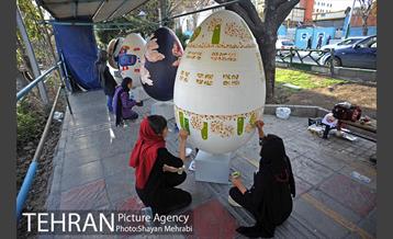 جشنواره تخم مرغ رنگی در بلوار کشاورز 14