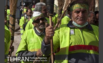 ارائه خدمات نیرو های خادم الحسین (ع) در کربلا 8