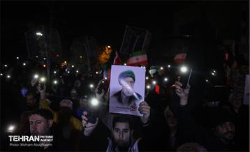 عزاداری هفتمین روز شهادت رهبر انقلاب در میدان بریانک 8