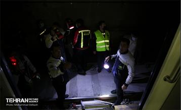 مانور عملیاتی دیریل قطار و تخلیه اضطراری مسافری