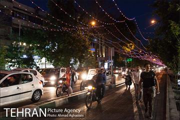 آذین بندی خیابان ولیعصر(عج) به مناسبت نیمه شعبان 9