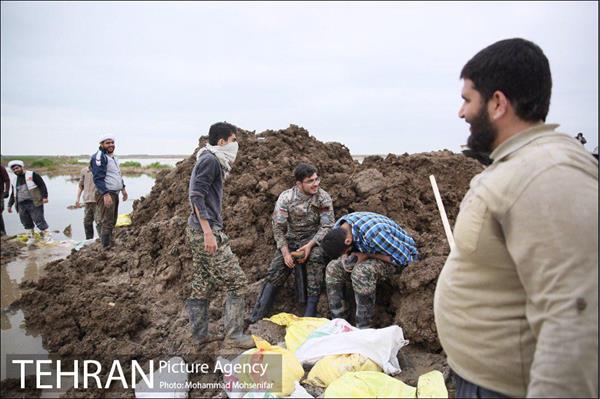 جلوگیری از ورود اب گرگان رود به شهر اق قلا 15