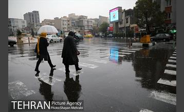 بارش باران پاییزی در تهران- 2