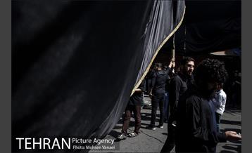 تجمع دسته های عزاداری روزعاشورا در چیذر‎ 12