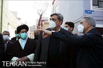 بازدید شهردار تهران از پروژه های مدیریت شهری منطقه 16