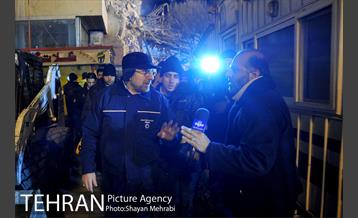 امداد رسانی شبانه در حادثه پلاسکو 33