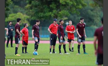 تمرین تیم ملی فوتبال در مالزی 9