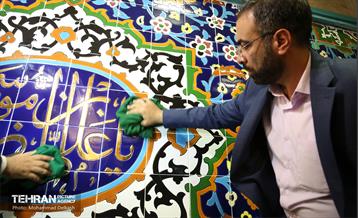 رونمایی از دیوارنگاره شمس الشموس