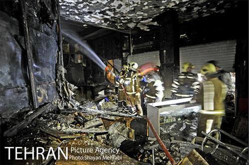 آتش سوزی در پاساژ پایتخت 10