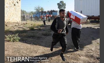 خدمات رسانی شهرداری تهران به مناطق حادثه زلزله کرمانشاه 22