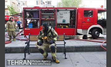 آتش سوزی پاساژ مهستان 2