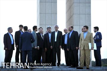 بازدید مهندس افشانی شهردار تهران از مجموعه باغ کتاب 35