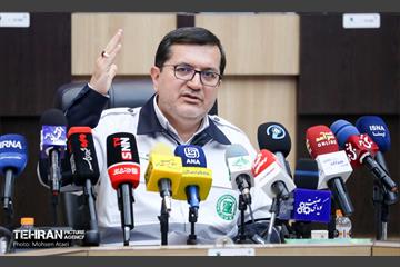 نشست خبری رئیس سازمان پیشگیری و مدیریت بحران شهر تهران 9