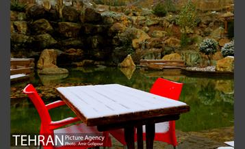 بارش پاییزی برف در ارتفاعات بوستان کوهستانی آبشار تهران‎ 24