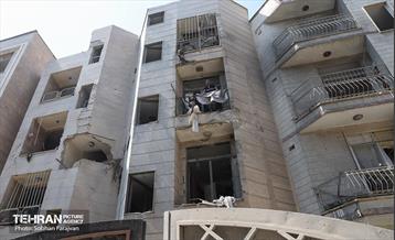 حمله موشکی رژیم صهیونیستی به یک ساختمان در محله شهرآرا 39