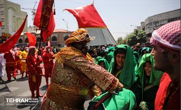 خیمه سوزان ظهر عاشورا در چهار راه گلوبندک  13