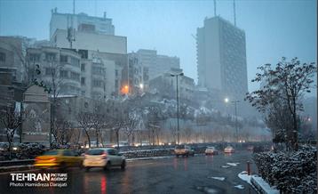 بارش برف زمستانی در شمیران  1