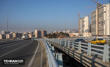 بازگشایی پل تقاطع غیرهمسطح بزرگراه شهید همدانی با رودخانه وردآورد 11