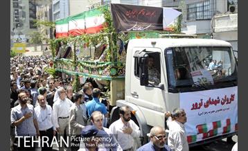 تشییع پیکر شهدای حادثه تروریستی تهران 25