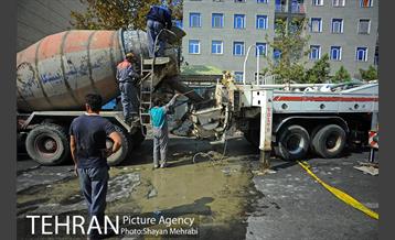 ریزش بخشی از خیابان پیامبر اتوبان ستاری -2 22