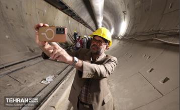 بازدید اعضای شوراهای شهر مراکز استان‌ها از کارگاه خط ۱۰ مترو تهران 7