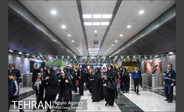 خدمات رسانی مترو تهران در روز ۲۲ بهمن 23