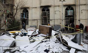 بازدید خبرنگاران رسانه‌های خارجی از تخریب اموال عمومی شهر 40