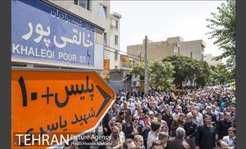 تشییع پیکر پدر شهیدان خالقی پور 9