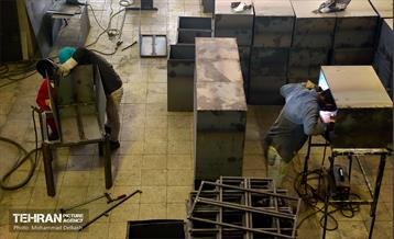 مراحل ساخت المان های نمایشگاه نشان عاشقی