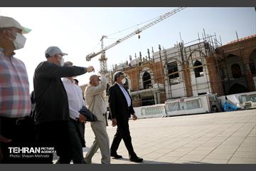 بازدید پیروز حناچی و مهدی چمران از پروژه خانه شهر(بلدیه قدیم) 20
