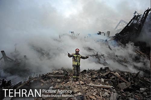 سومین روز عملیات امداد ونجات حادثه پلاسکو -5 1