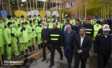 مانور برف روبی در منطقه ۳ تهران 18