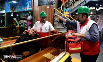 مانور عملیاتی حریق و نجات با محوریت فروریزش 9