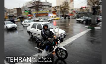 بارش باران بهاری در تهران 2