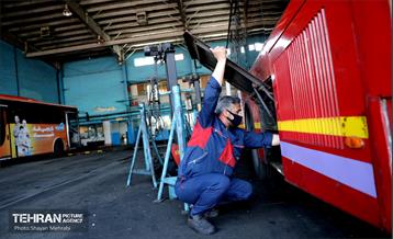 به وقت خدمت؛ بازآمادسازی اتوبوس‌های شهری تهران 45